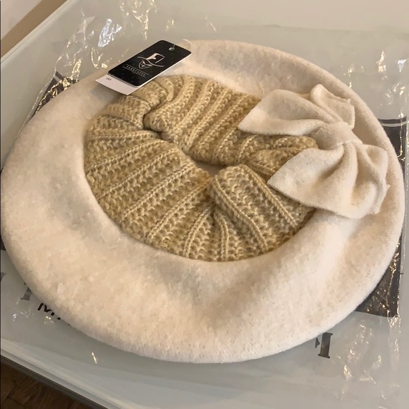 Forbusite cream hat with bow - Picture 12 of 12